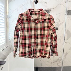 Class Club Plaid Button Down Shirt - Red, Black, and White